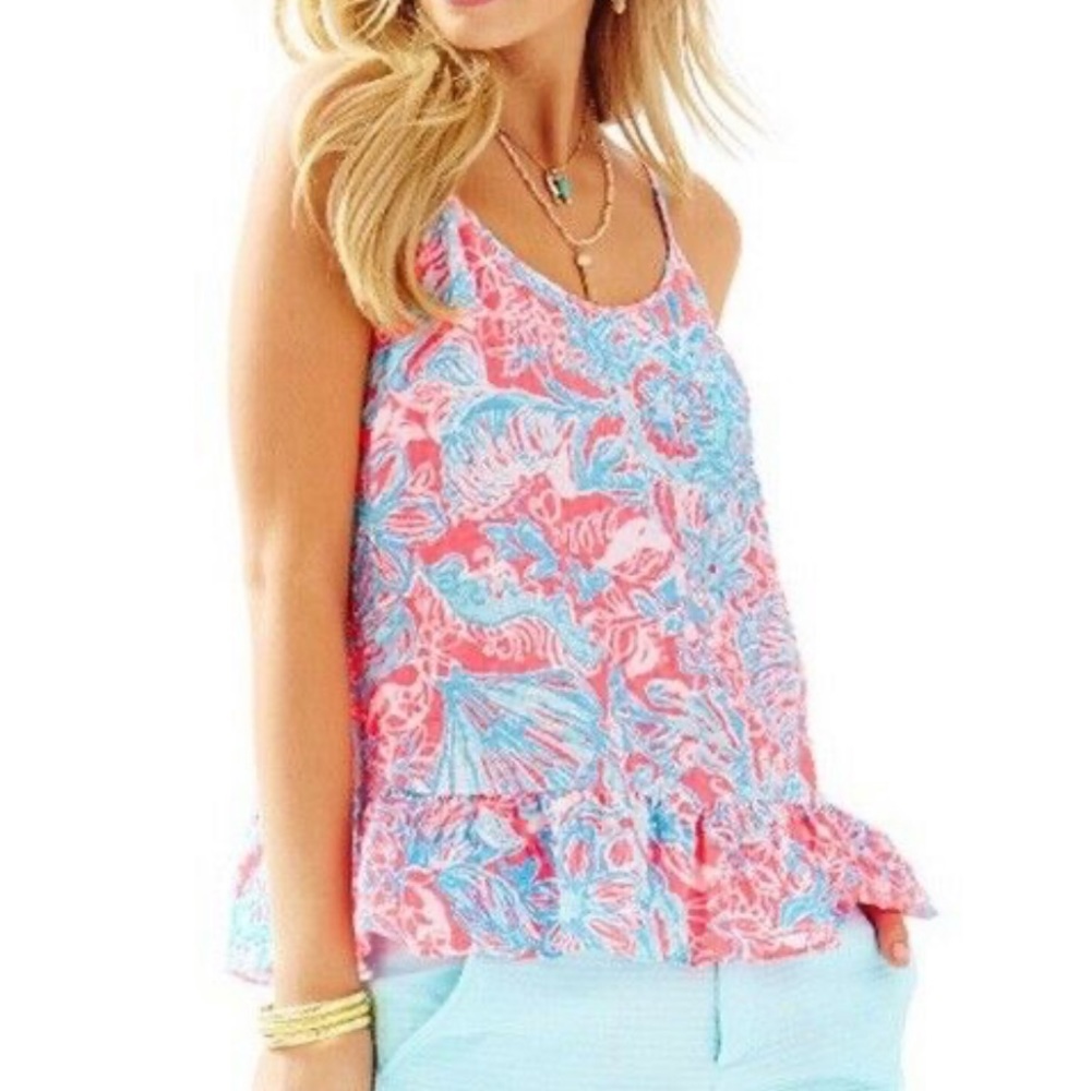 Lilly Pulitzer Coral Top